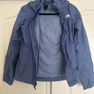 The North Face Light Blue Rain Jacket